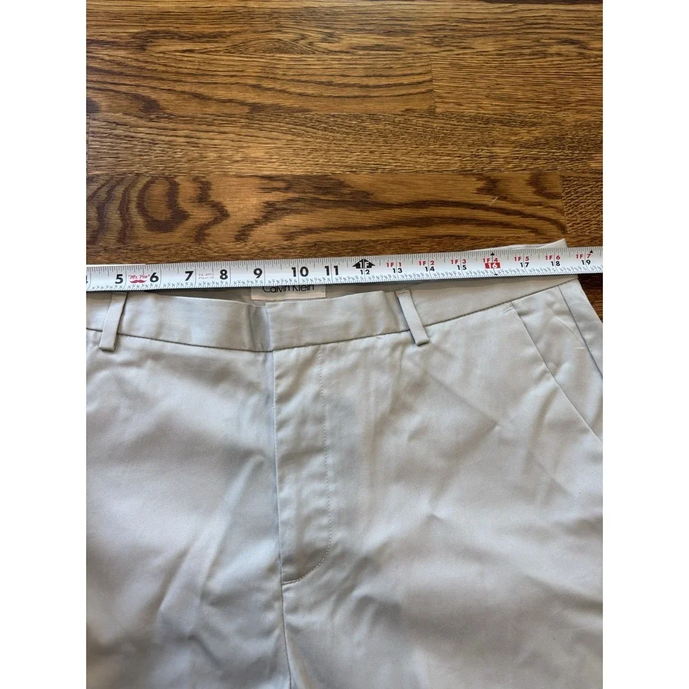 Calvin Klein Slim Fit Gray Chino Pants 36x30 NWT Cotton Soft‎ Stretch Work Pants